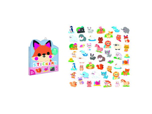 50 grandes gommettes animaux