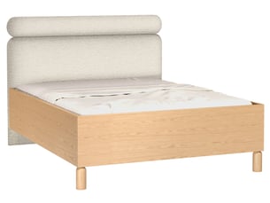 Lit avec rangement 160x200 cm SELSEY Sanden coloris beige