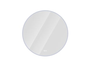 Miroir de salle de bain - 70x70x3 cm - avec led, anti-buée, variateur et 3 températures de couleur - blanc