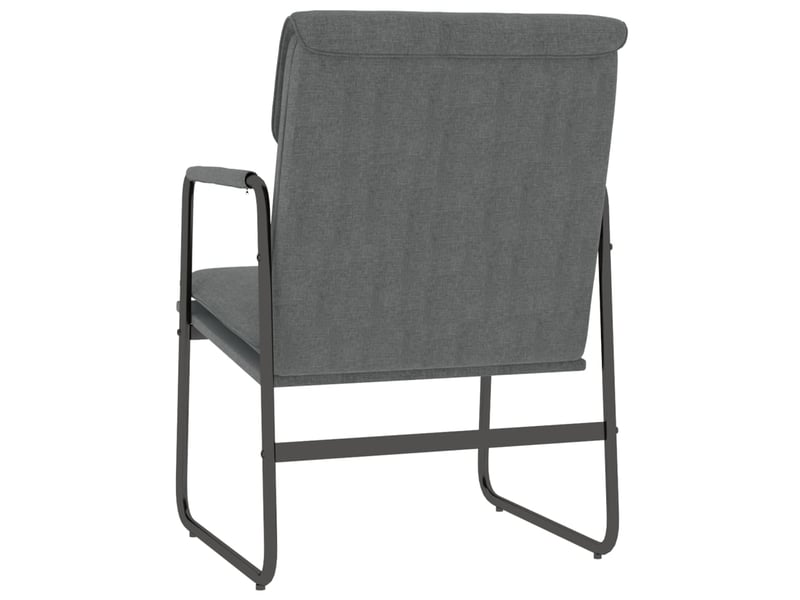  Chaise longue gris foncé 55x64x80 cm tissu cf28593  - Conforama E