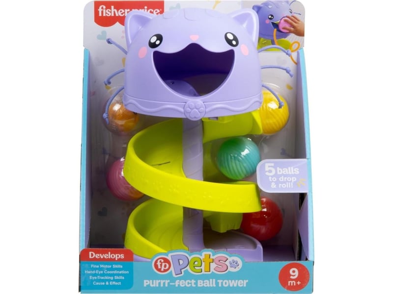  Jouet d'éveil fisher-price htw92 pets - tour à balles chat 194735199242 - Conforama D