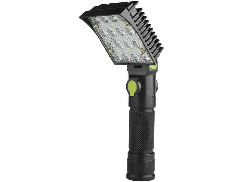  190b 16x épi 4 couleurs 4 modes 180 ° tête réglable queue magnétique usb led lampe de poche  - Conforama C