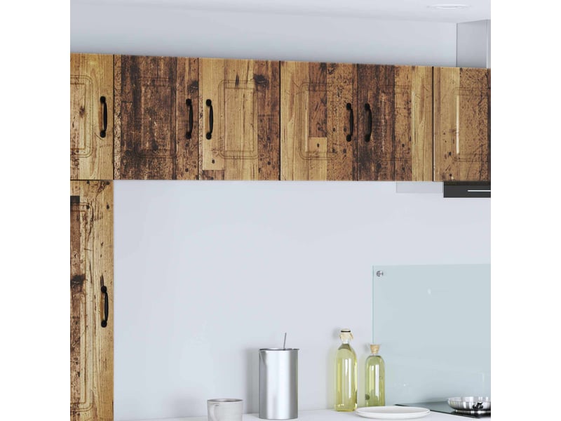 Meuble mural de cuisine | armoire de cuisine 2 pcs bois ancien shl4562  - Conforama B