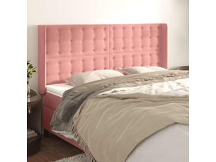 Tete de lit A poser largeur 203 cm rose