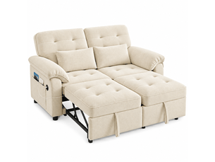Canapé droit convertible Bliss Lite 2 places Tissu beige