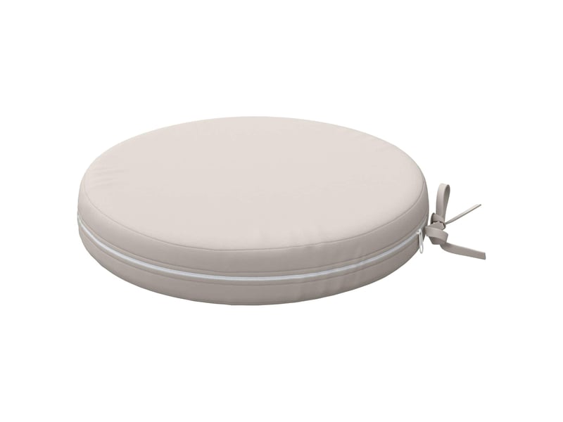 Lot de 4 coussins de siège, coussins d'assise soest 100 % polyester blanc cf60326 - Conforama D