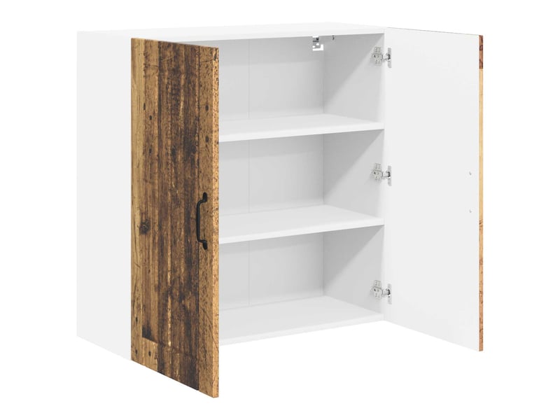 Meuble mural de cuisine, armoire de cuisine bois ancien 80x31x80cm shl2350 - Conforama E