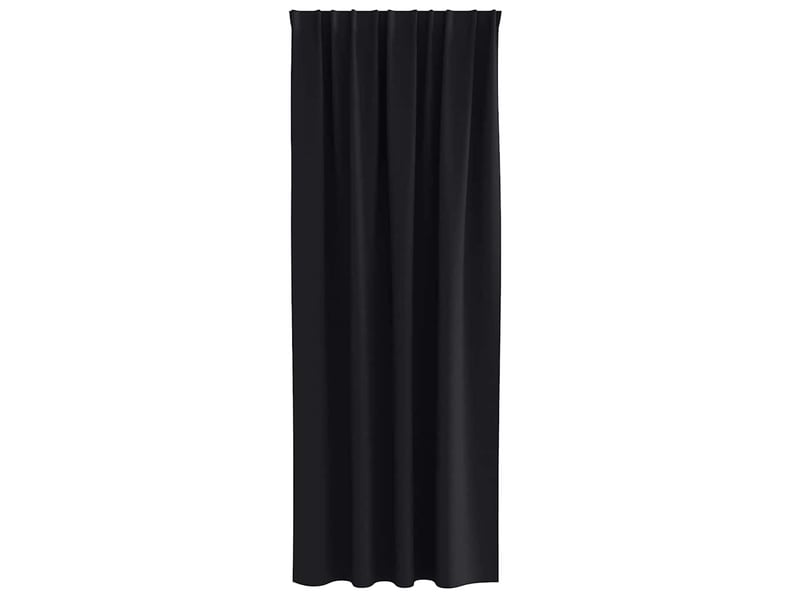 Lot de 2 rideaux occultants, rideaux black-out avec anneaux noir 225 x 140 cm cf44713 - Conforama D