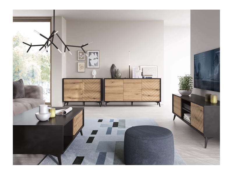 Table basse varena avec rangements en bois VARENA - Conforama C