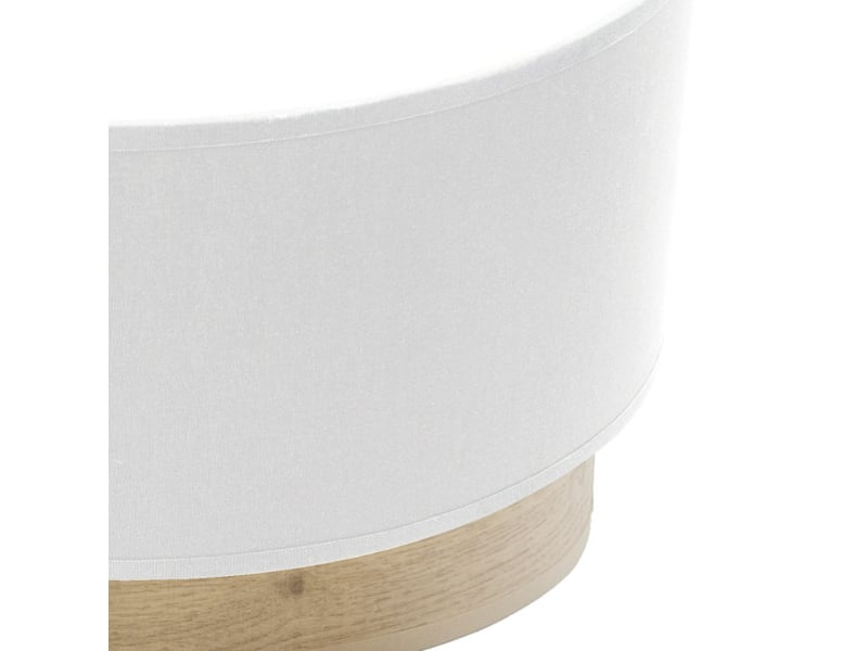  Applique murale fabrilamp tatiana blanc bois clair 1 x e27 17x30x15 cm 189161085 - Conforama C