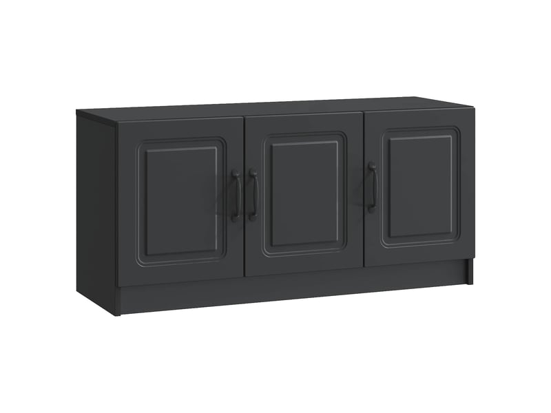  Meuble tv - banc tv - meuble de rangement noir 99 x 34,5 x 47 cm bois d'ingénierie  - Conforama A