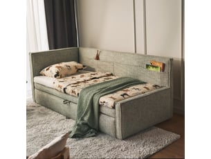 Lit simple 90x200 cm SELSEY  Nesmi coloris vert