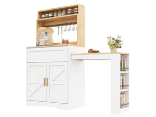 Buffet 2 porte(s)  1 tiroir(s) <strong></strong> <strong></strong> - 146 cm coloris blanc 