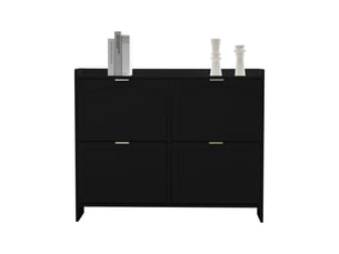 Meuble à chaussures 24 paire(s)  <strong>BGSRYAO</strong>  <strong></strong> coloris noir