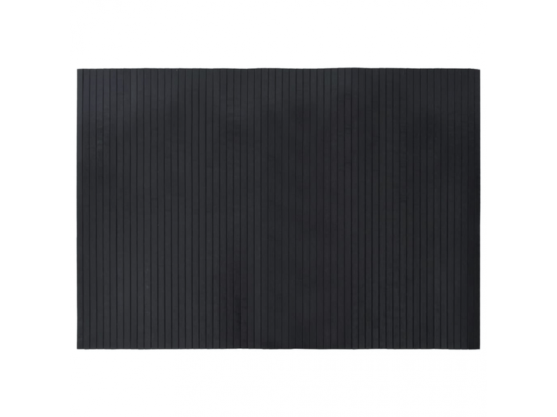 Tapis rectangulaire en bambou noir 70x100 cm - comfortxl 376738 - Conforama A