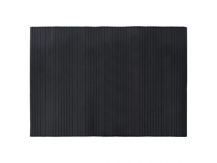 Tapis rectangulaire en bambou noir 70x100 cm - comfortxl