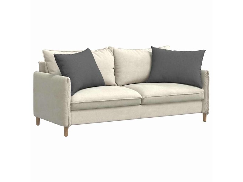 Lot de 2 coussins de canapé, coussins décoratifs tissu gris foncé 70 x 50 cm cf58870  - Conforama C