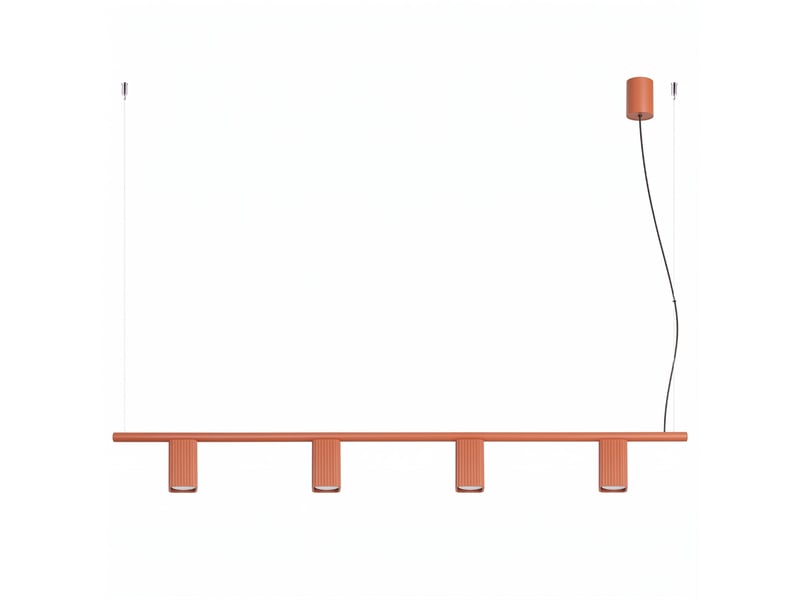  Lustre rayo 4 ocre rouge aluminium moderne 208x122x6cm SL.3200 - Conforama A