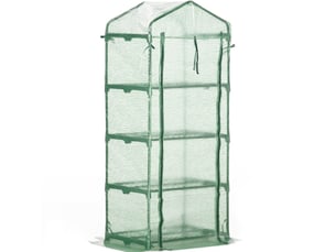 Serre de jardin 70x50x160 cm 4 niveaux métal vert foncé