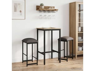 Lot de 2 tabouret de bar, chaise de bar gris clair 40x32x74 cm shl19750