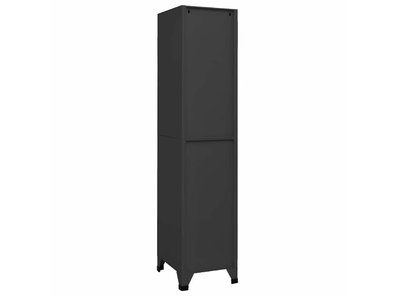  Armoire à casier, rangement de bureau anthracite 38x45x180 cm acier shl209  - Conforama C