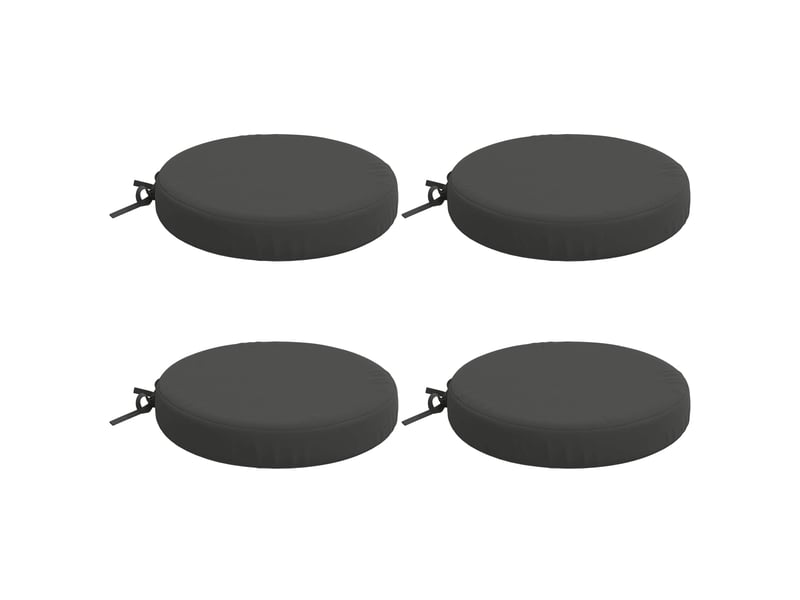 Lot de 4 coussins de siège, coussins d'assise soest 100 % polyester cf60288 - Conforama A