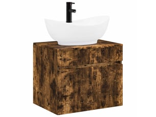 Ensemble de mobilier de salle de bain chêne fumé cf64635