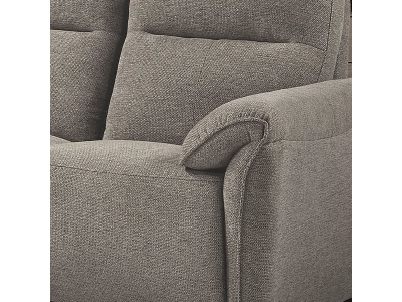  Canapé 2 places fixe tissu gris chiné - balco BALCO - Conforama D