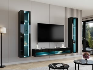 Meuble tv coloris noir 40 cm <strong></strong>  <strong></strong>