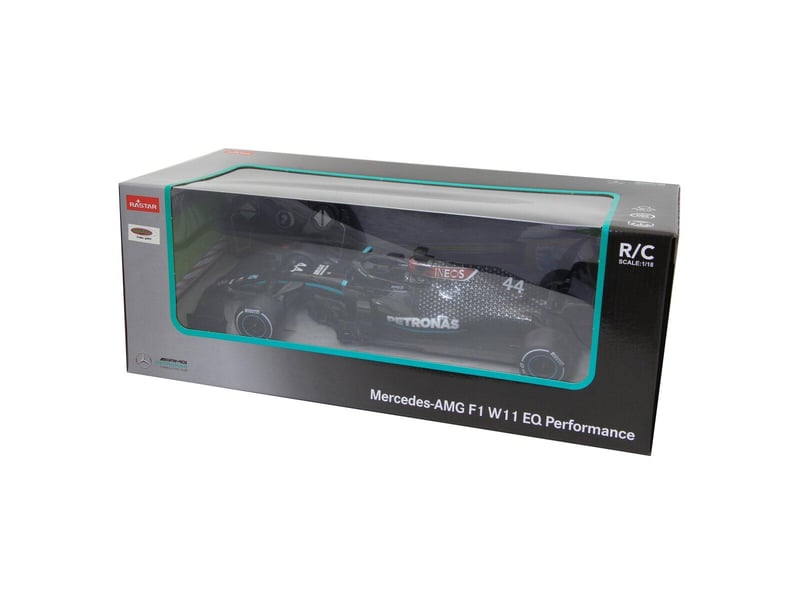  Voiture télécommandée mercedes-amg f1 w11 eq performance 1:18 noir 2,4ghz 402107 - Conforama C