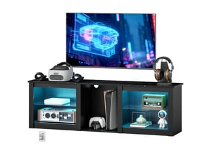 Meuble tv coloris noir 160 cm <strong></strong>  <strong></strong>