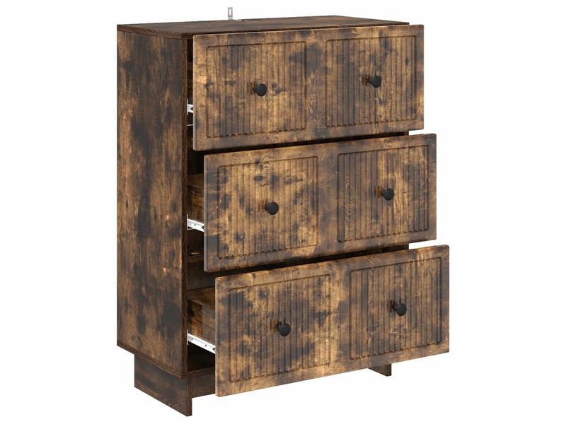  Armoire de rangement bureau, armoire à tiroirs 66 x 34,5 x 90 cm bois d'ingénierie shl969  - Conforama E