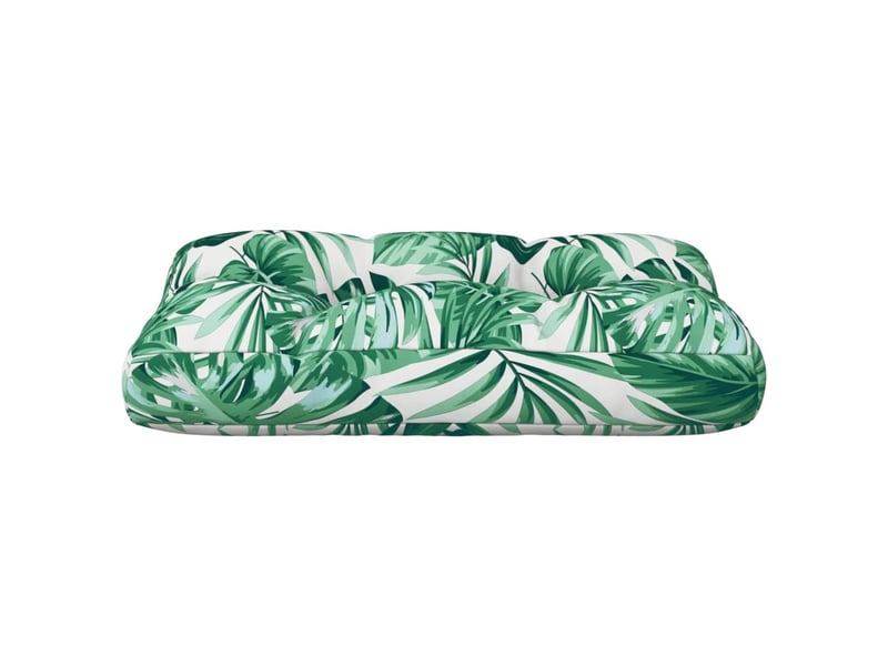  Coussin de palette, coussin de chaise, coussin de canapé motif de feuilles 50x40x12 cm tissu cf55383  - Conforama E