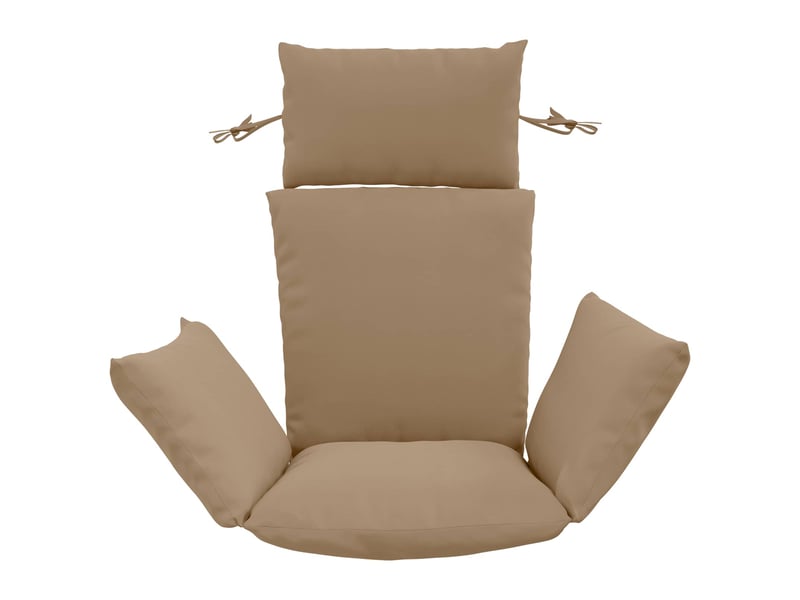  Coussin pour balançoire de chaise d'œuf, coussin d'intérieur et d'extérieur adirondack putten 100 % polyester taupe cf50077  - Conforama C