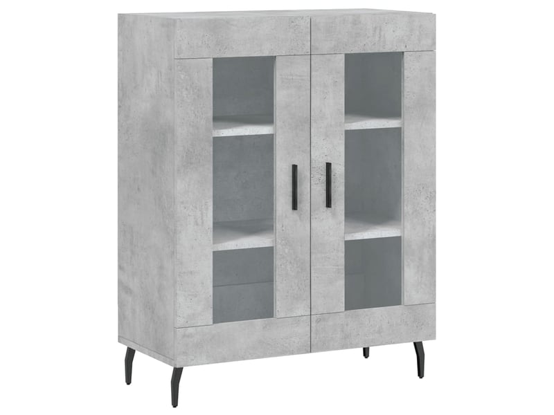  Buffet - bahut - meuble de rangement gris béton 69,5x34x90 cm bois d'ingénierie  - Conforama A