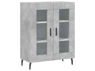 Buffet - bahut - meuble de rangement gris béton 69,5x34x90 cm bois d'ingénierie