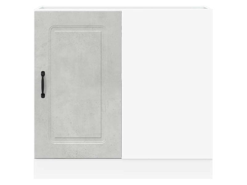  Meuble de rangement, armoire de cuisine kalmar gris béton bois d'ingénierie shl7989  - Conforama D