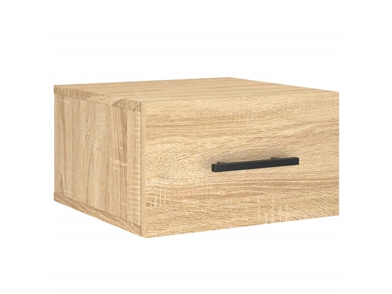  Table de chevet chanmbre, table d'appoint murale chêne sonoma 35x35x20 cm shl4538  - Conforama A