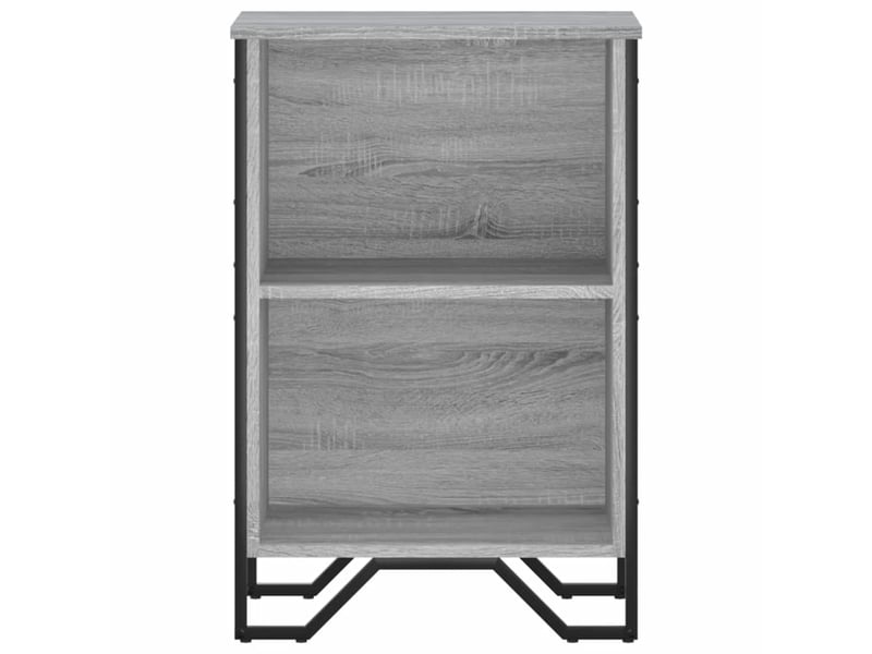  Bibliothèque, meuble de rangement salon sonoma gris 50x31x74,5 cm bois d'ingénierie  - Conforama D
