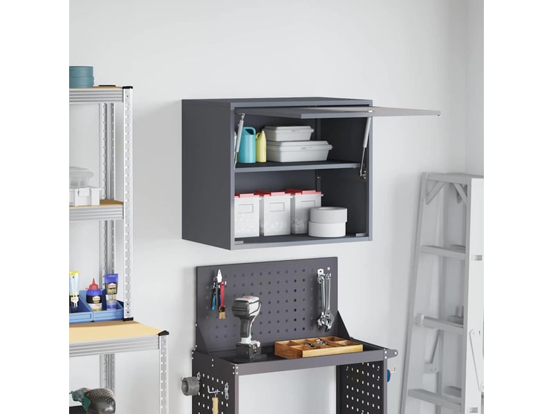  Armoire murale salon, meuble de rangement pour garage anthracite 60 x 40 x 53 cm  - Conforama D