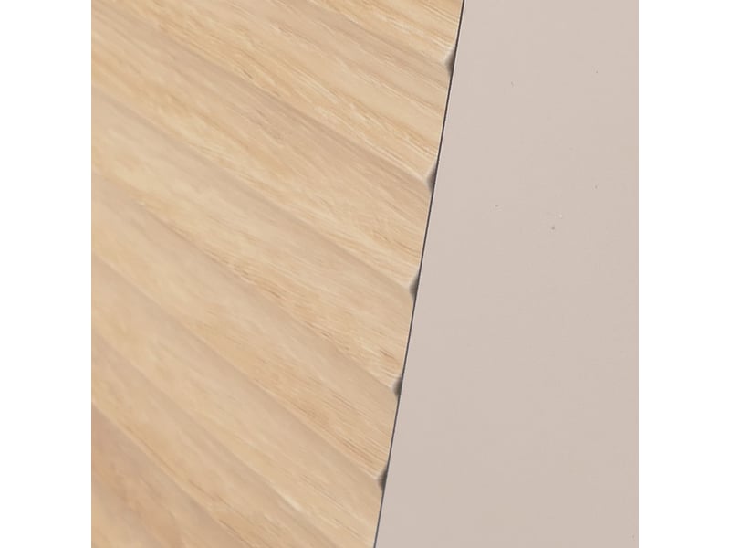 Table de chevet hwc-q83, commode, table d'appoint, armoire, compartiment de rangement à structure 3d, mdf mélaminé, 50 x 45 x 42 cm - aspect chêne - Conforama E