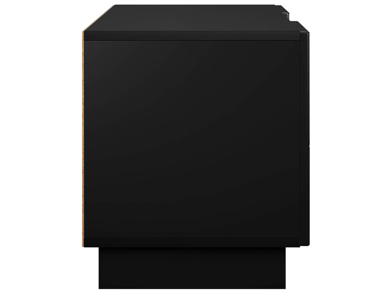  Meuble tv, banc tv 140x34.5x40 cm noir bois d'ingénierie  - Conforama E