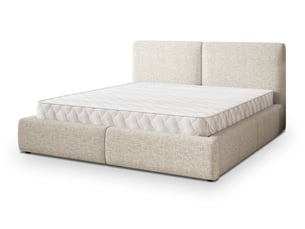 Lit coffre 140x200 cm MASSENO   coloris beige