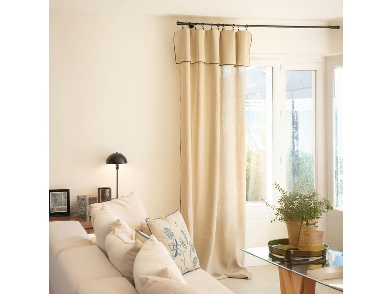 Rideau tamisant en lin lavé 300x140 cm  - Conforama A