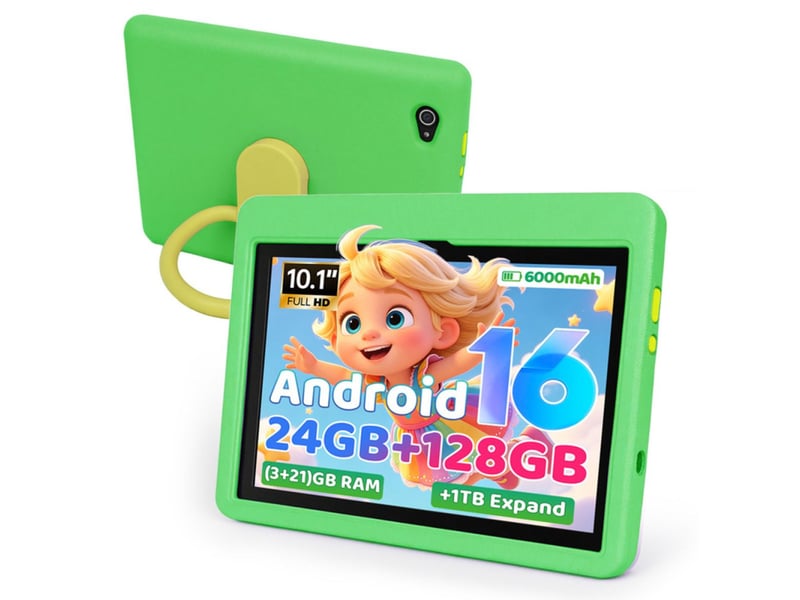 Tablette enfant 10.1 android 16 wifi 6 24 go ram 128 go stockage verte 413542_AACLC99658_6_DROPFR - Conforama A