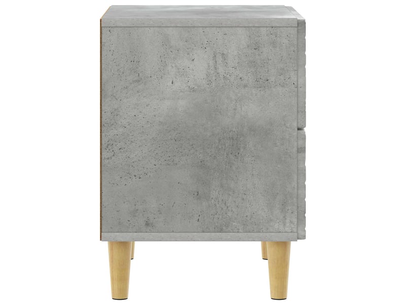  Table de chevet - cabinet de chevet - table de nuit gris béton 62 x 34,5 x 48 cm bois d'ingénierie  - Conforama D