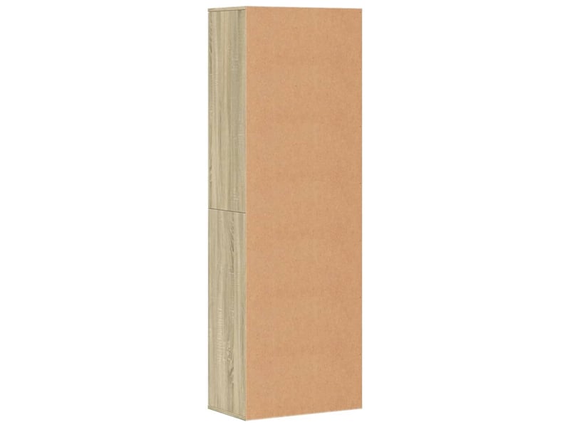 Buffet haut, meuble de rangement salon chêne sonoma 60x35x180 cm bois d'ingénierie - Conforama E