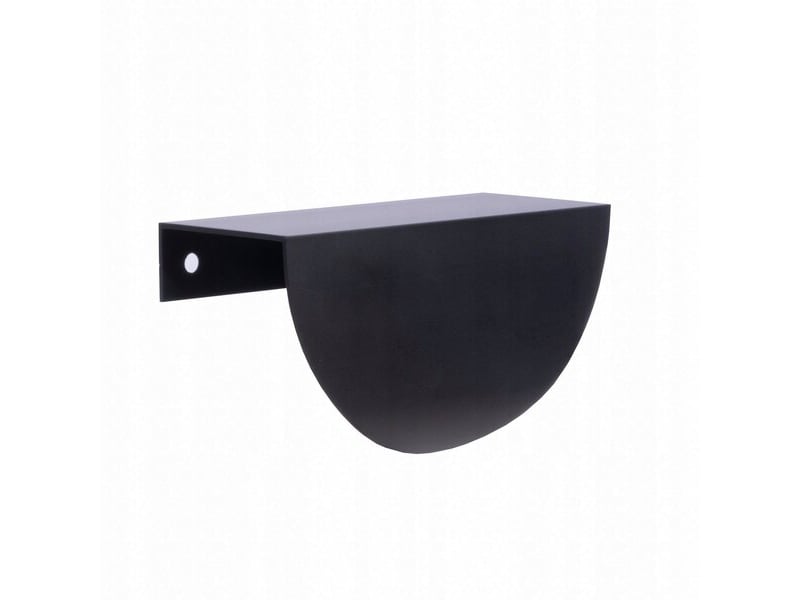  Poignée ua01 semi-circulaire en noir mat de 14,8 cm en aluminium  - Conforama A