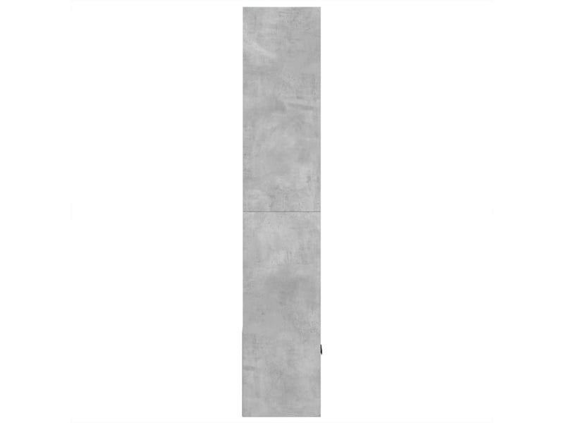  Bibliothèque, meuble de rangement salon gris béton 70x36x189 cm bois d'ingénierie  - Conforama D
