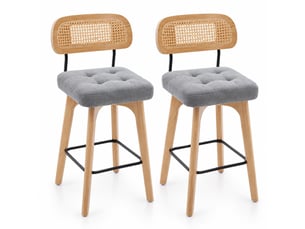 tabouret de bar <strong></strong> Fay Lum - gris hauteur d'assise 67.5 cm vendu Par paire